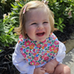 Little Acorn Liberty Bib 'Betsy' - Bright Pink