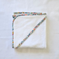Little Acorn Hooded Baby Bath Towel with Custom Liberty Binding