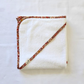 Little Acorn Hooded Baby Bath Towel with Custom Liberty Binding