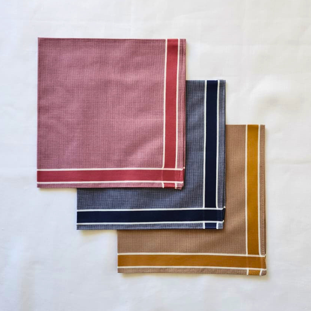 Mens 'Henley' Hankies 3pk