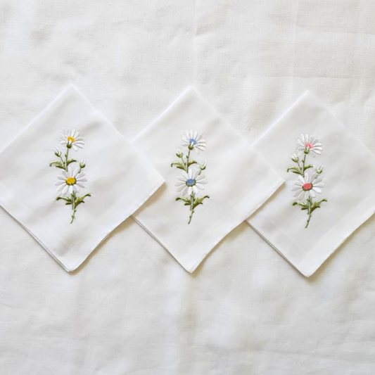 Ladies 'Daisy' Hankies 1pk