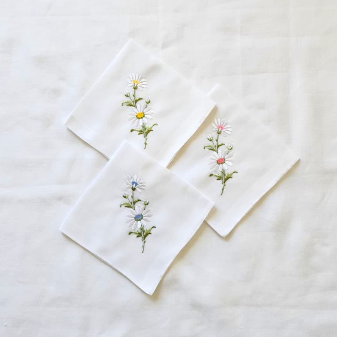 Ladies 'Daisy' Hankies 1pk