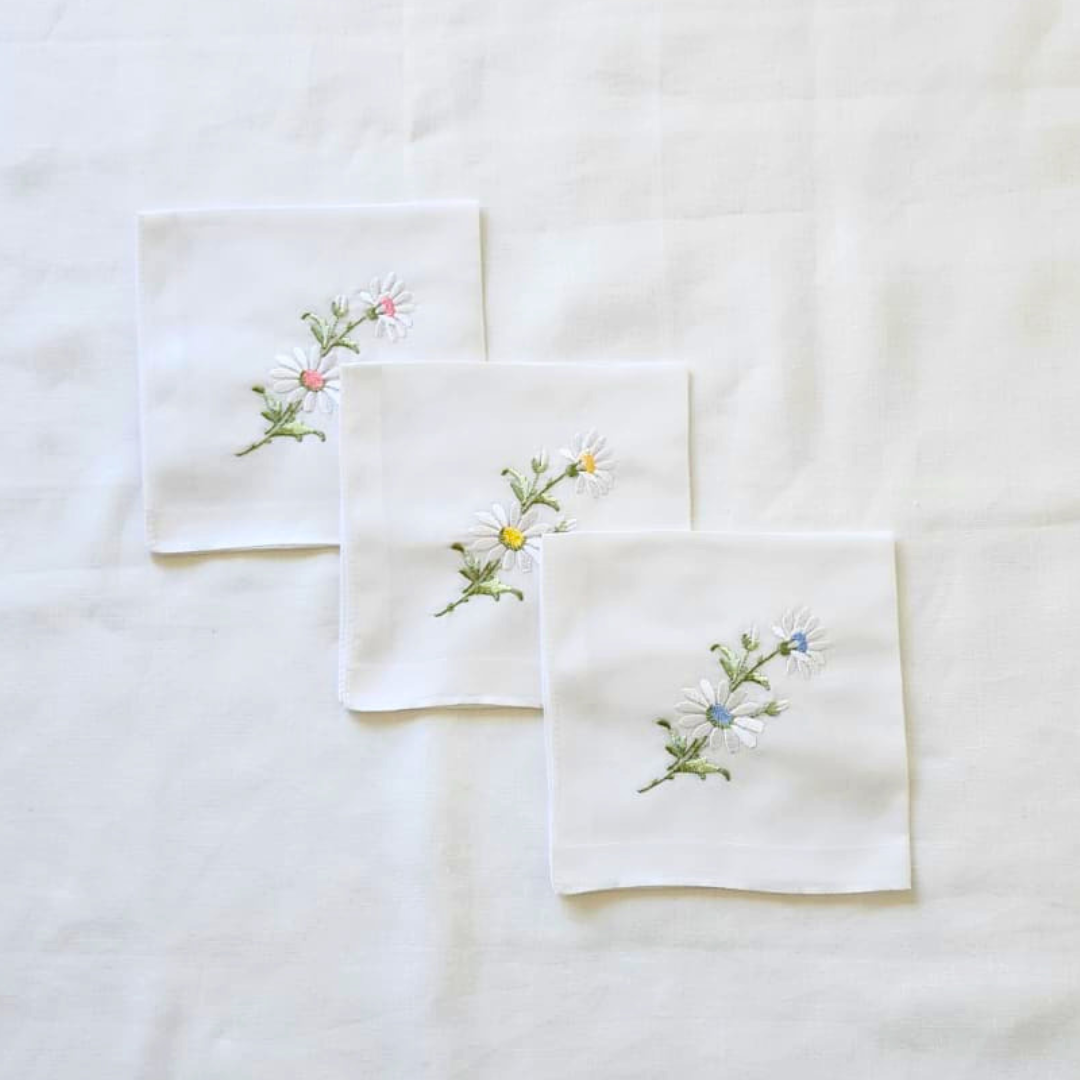 Ladies 'Daisy' Hankies 1pk