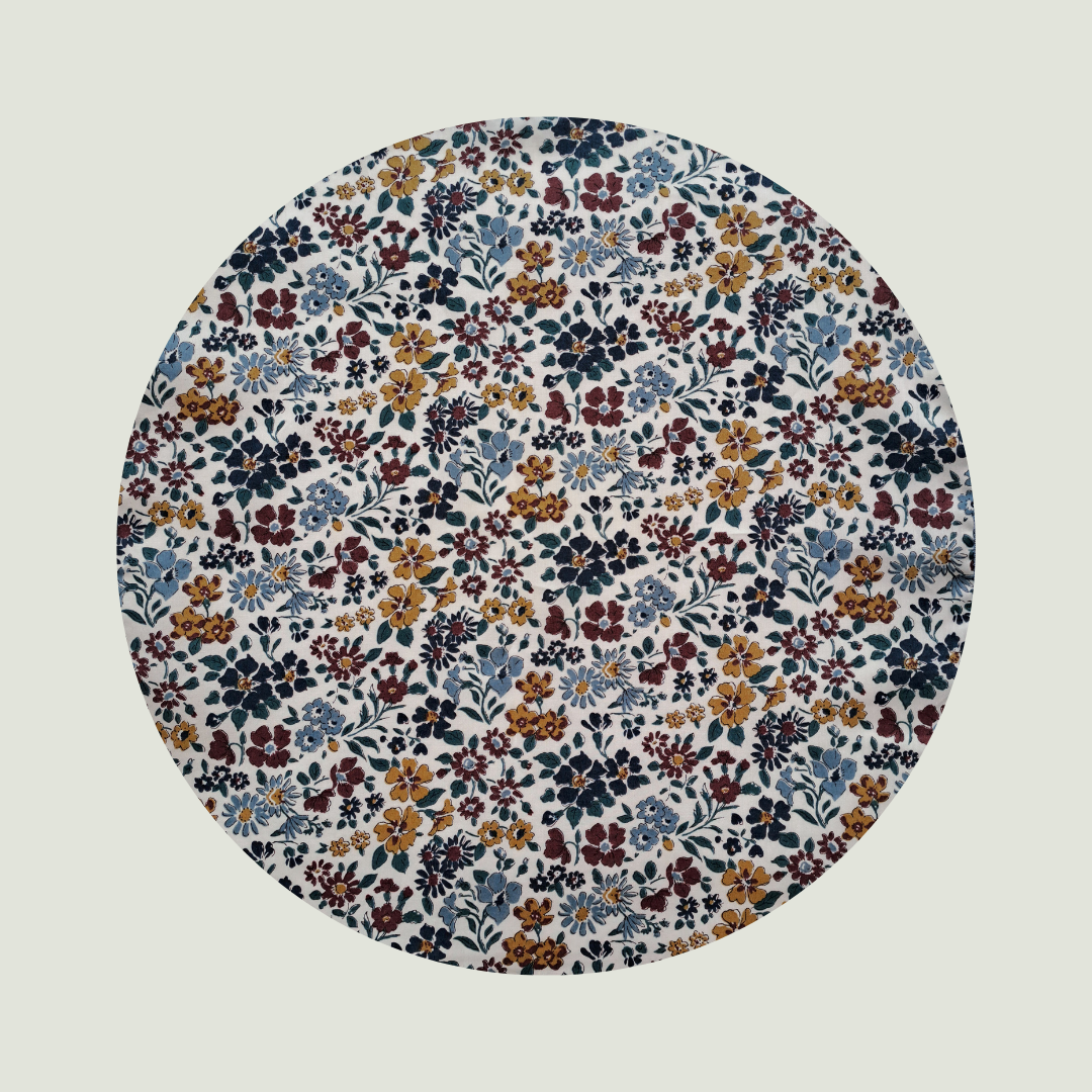 Little Acorn Liberty Bib 'Annabella' - Blue/Mustard