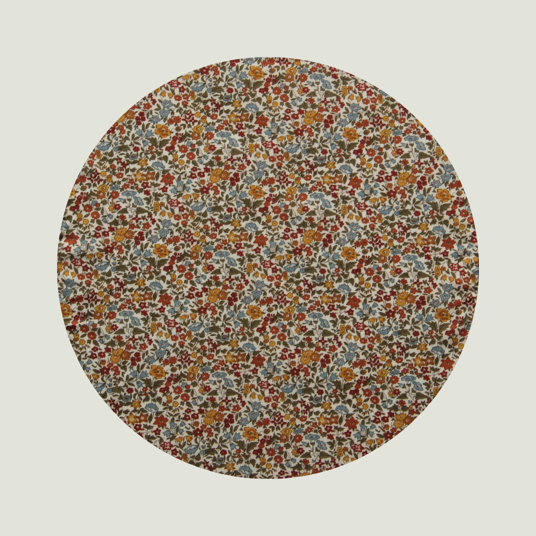Little Acorn Liberty Square Scarf 'Ava' - Rust/Mustard/Olive