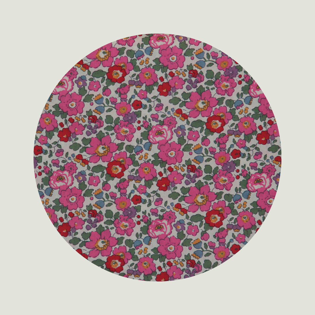 Little Acorn Liberty Bib 'Betsy' - Rose Pink