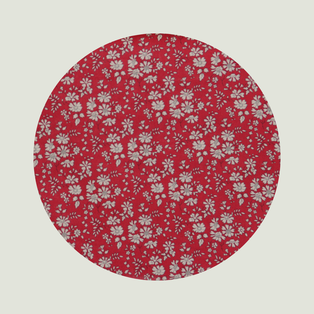 Little Acorn Liberty Bib 'Capel' - Red