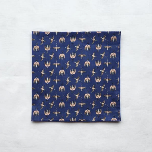 Little Acorn Mens Liberty Hanky 'Crescendo' - Blue