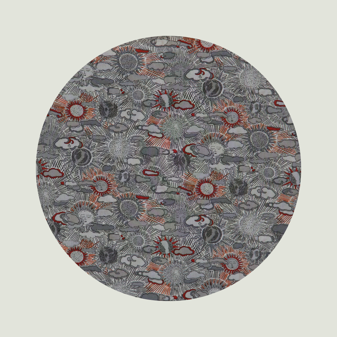 Little Acorn Liberty Bib 'Daniel DJ' - Grey