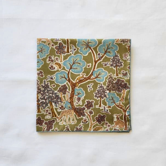 Little Acorn Womens Liberty Hanky 'Doe A Deer - Olive