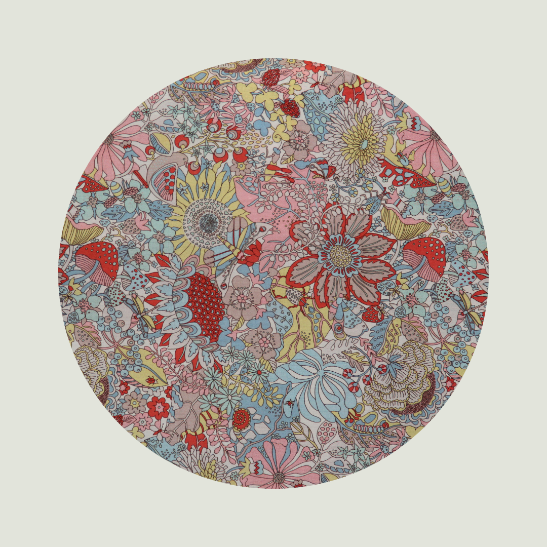 Little Acorn Liberty Bib 'Elodie Bea' - Blue