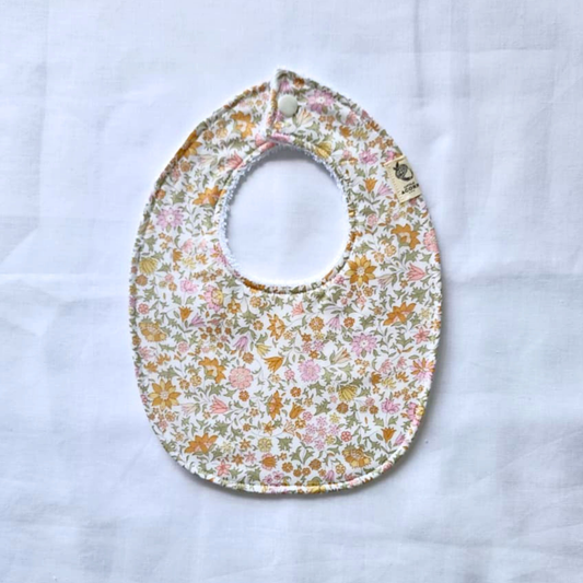 Little Acorn Liberty Bib 'Godinton Park' - Pale Gold