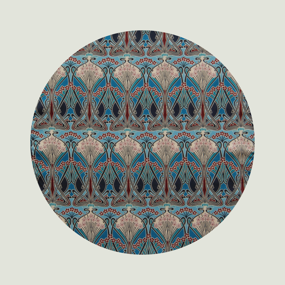 Little Acorn Womens Liberty Hanky 'Ianthe' - Blue/Tan