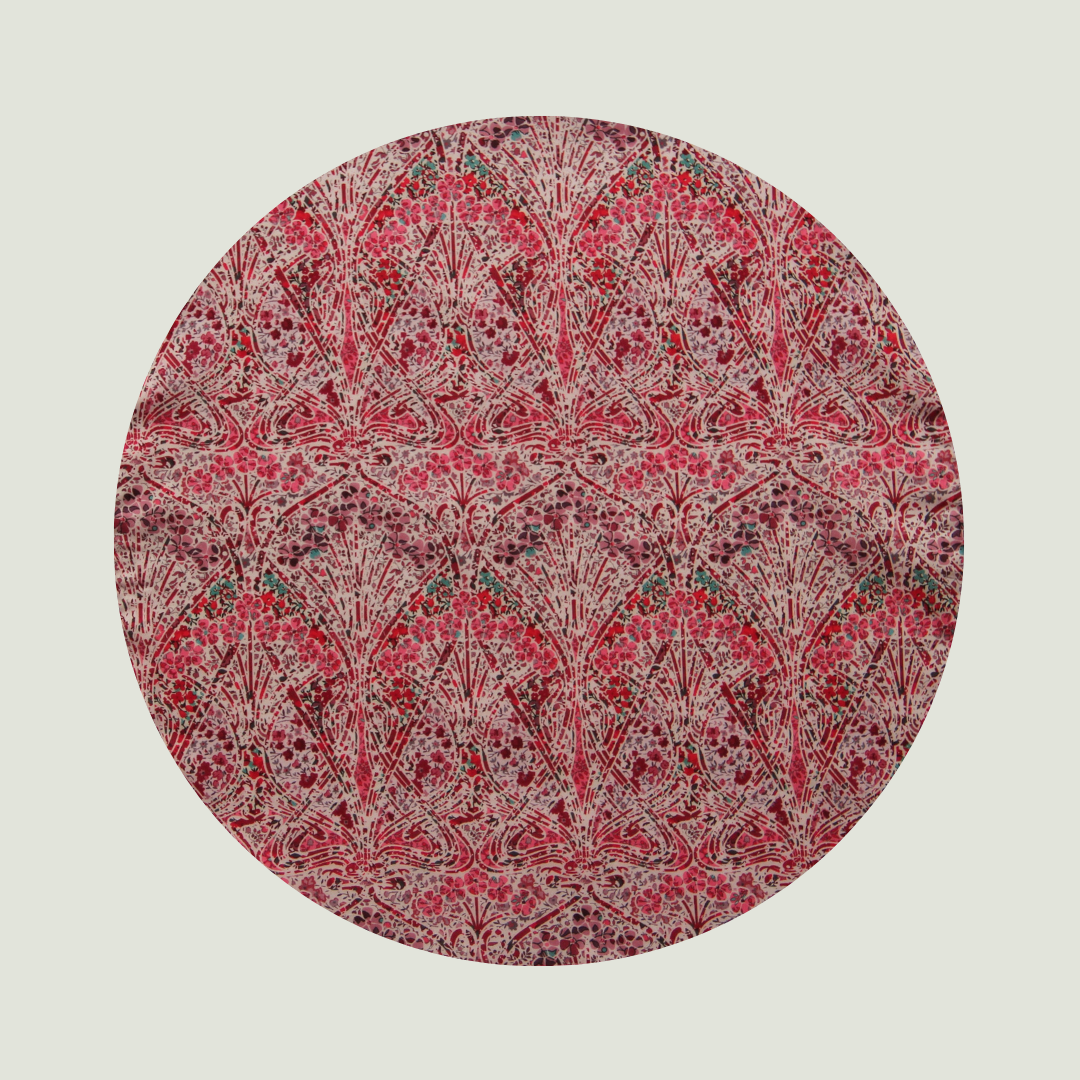 Little Acorn Liberty Bib 'Ianthe Blossom' - Red