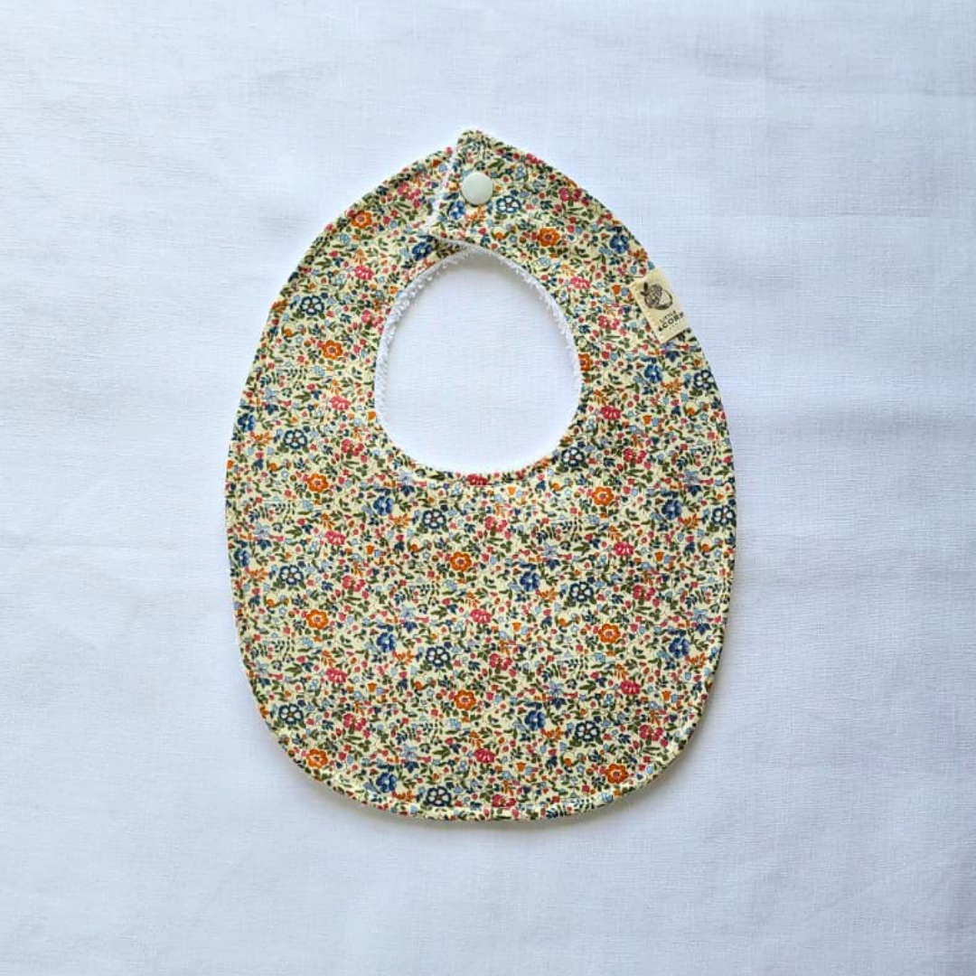 Little Acorn Liberty Bib 'Katie & Millie' - Olive