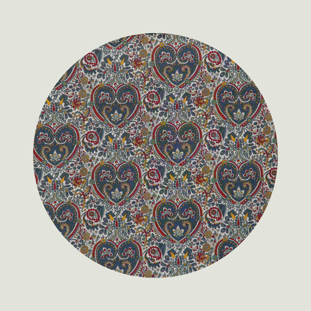 Little Acorn Liberty Bib 'Kitty Grace' - Navy