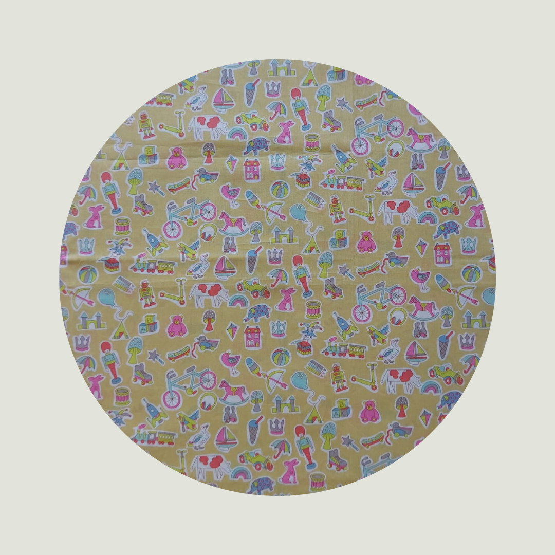 Little Acorn Liberty Bib 'Little Treasures' - Yellow