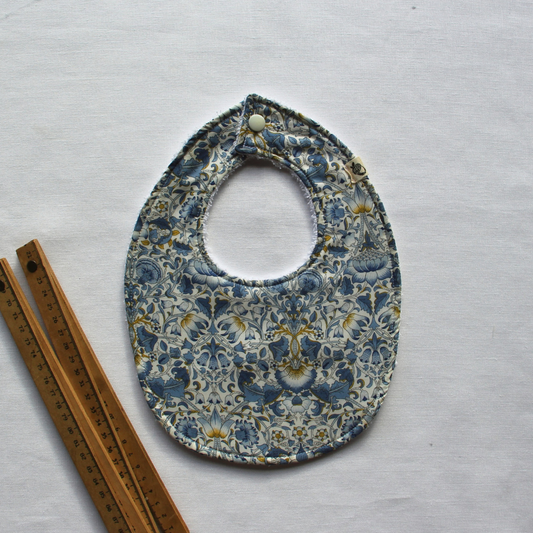 Little Acorn Liberty Bib 'Lodden' - Blue/Yellow