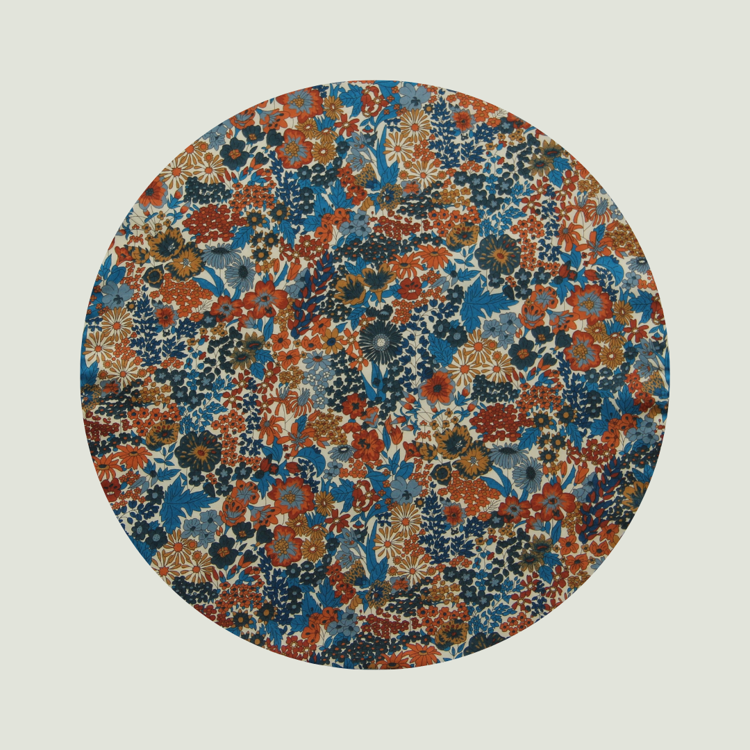 Little Acorn Womens Liberty Hanky 'Margaret Annie' - Tan/Blue