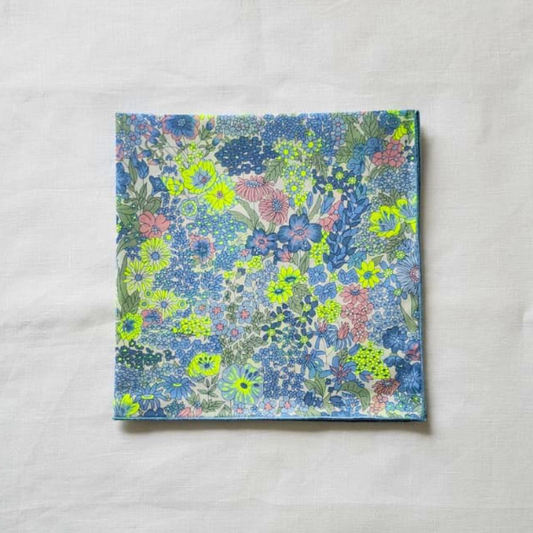 Little Acorn Womens Liberty Hanky 'Margaret Annie' - Blue/Neon