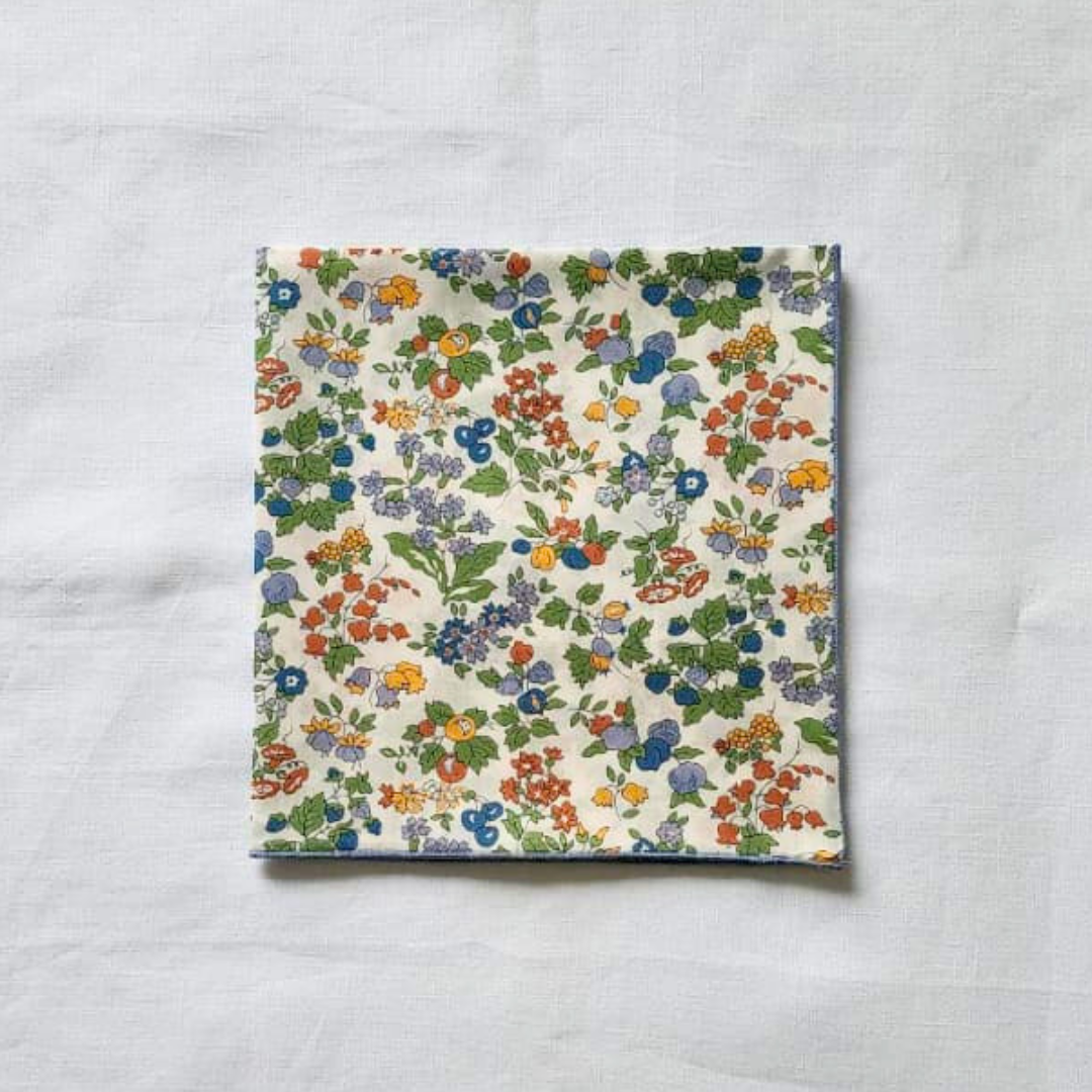 Little Acorn Womens Liberty Hanky 'Nancy Ann' - Rust/Green