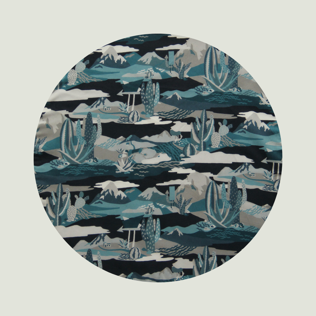 Little Acorn Liberty Bib 'Nirvana' - Blue/Grey