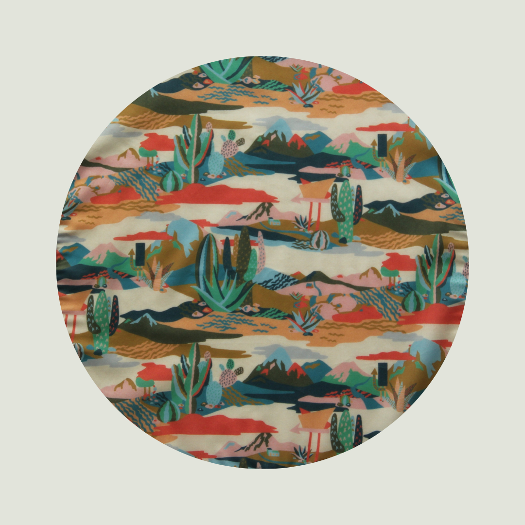 Little Acorn Liberty Bib 'Nirvana' - Peach/Olive