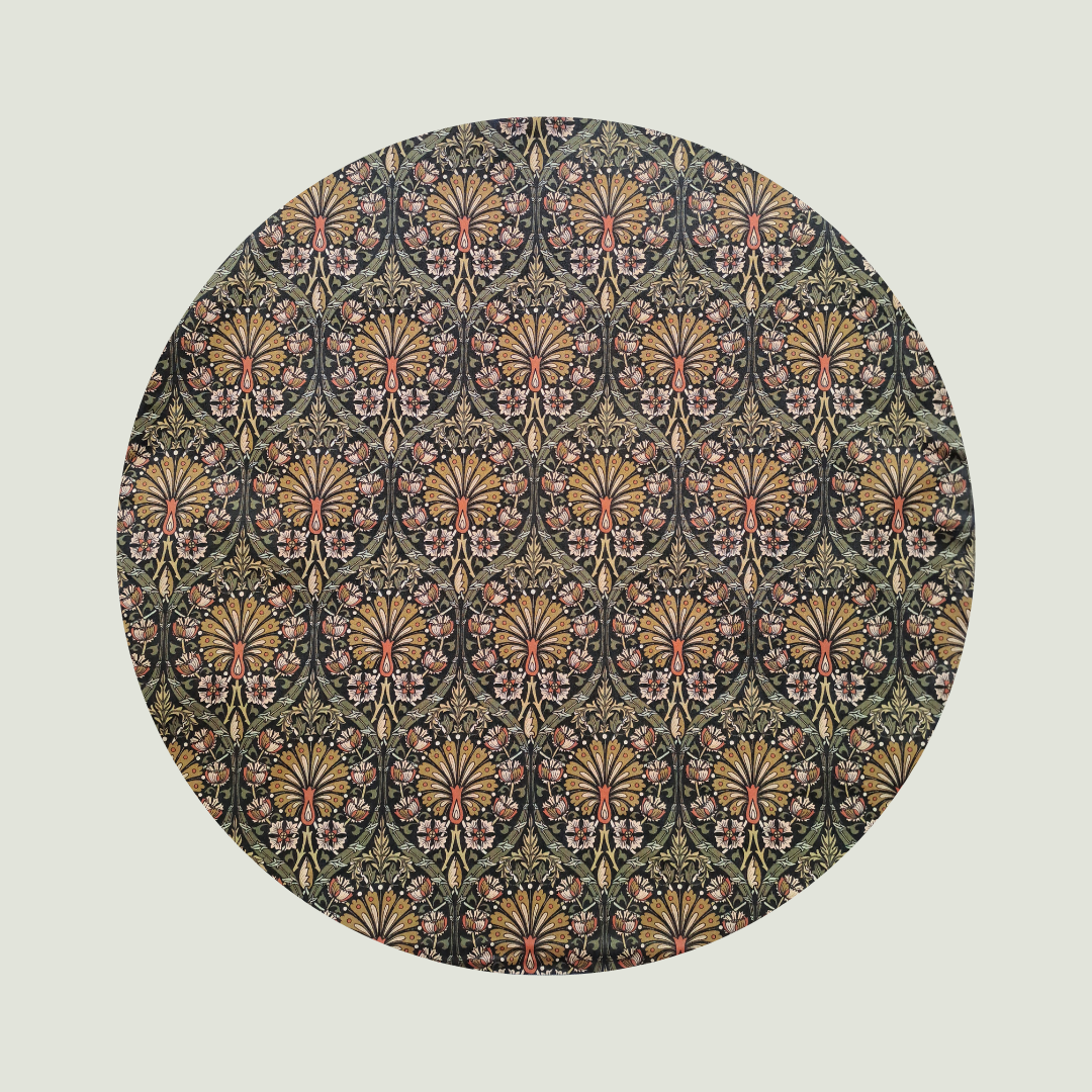 Little Acorn Womens Liberty Hanky 'Peacock Place' - Khaki