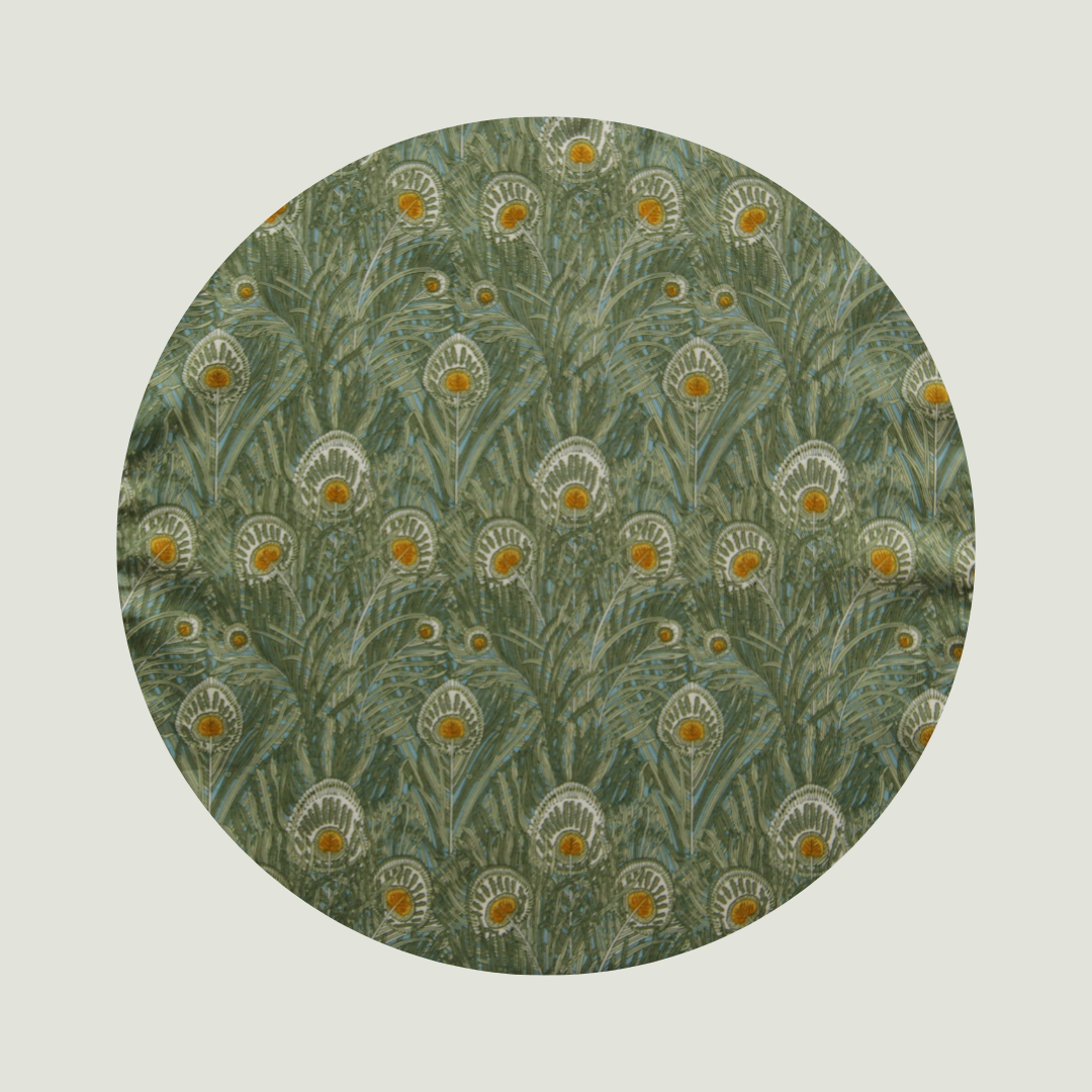 Little Acorn Liberty Square Scarf 'Queen Hera' - Green