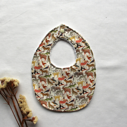Little Acorn Liberty Bib 'Quey 2' - Ivory