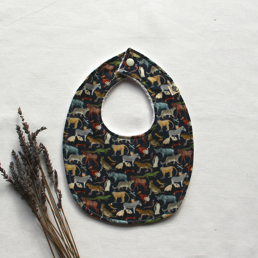 Little Acorn Liberty Bib 'Quey 2' - Navy