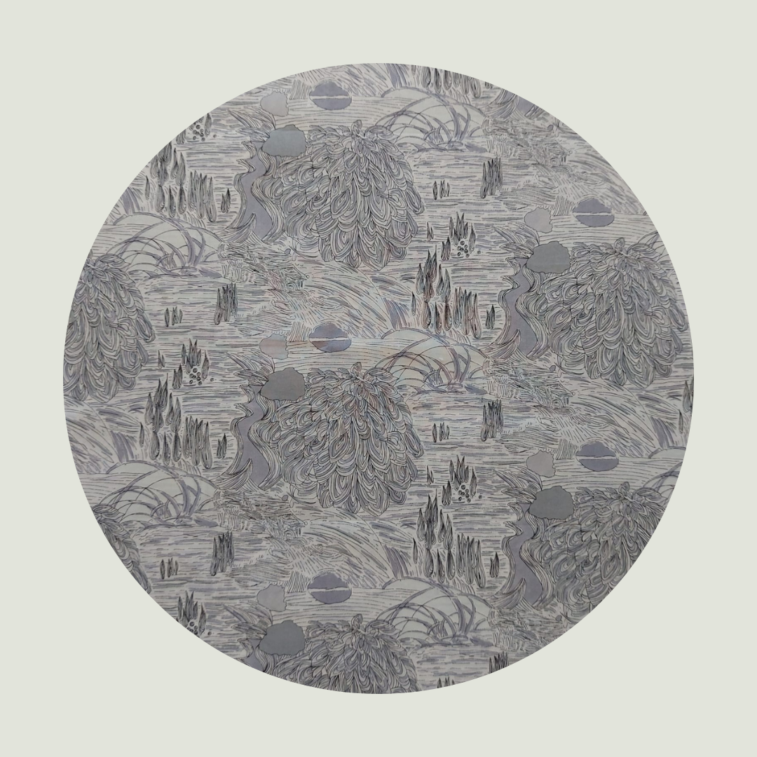 Little Acorn Liberty Bib 'Seasonal' - Grey