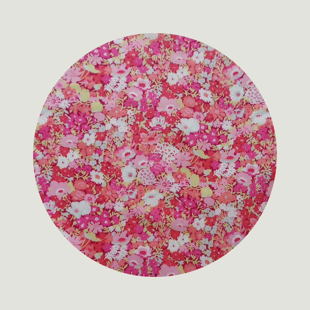 Little Acorn Liberty Bib 'Thorpe' - Bright Pink