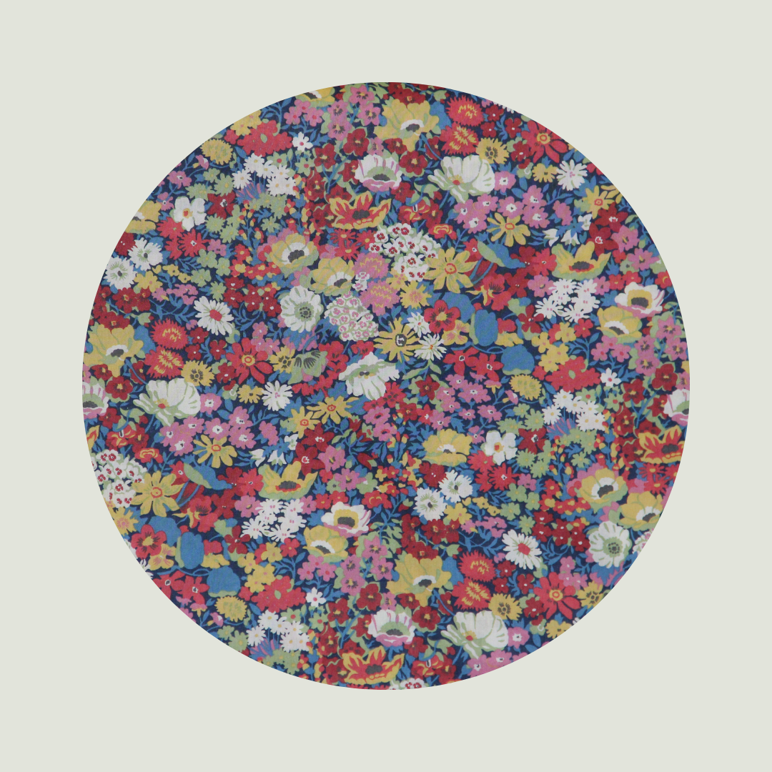 Little Acorn Liberty Bib 'Thorpe' - Indian Red/Blue