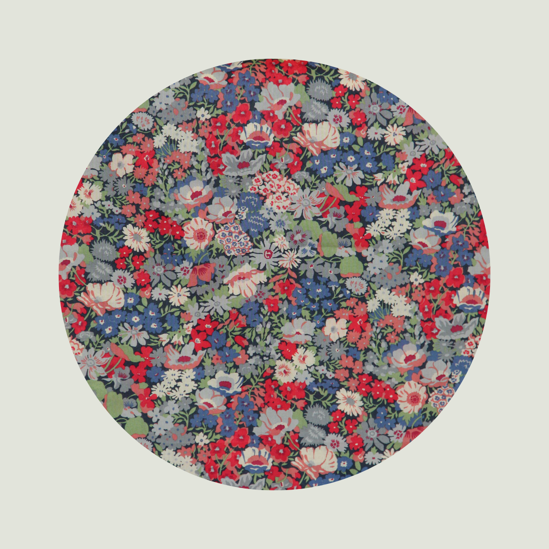 Little Acorn Liberty Bib 'Thorpe' - Red/Blue