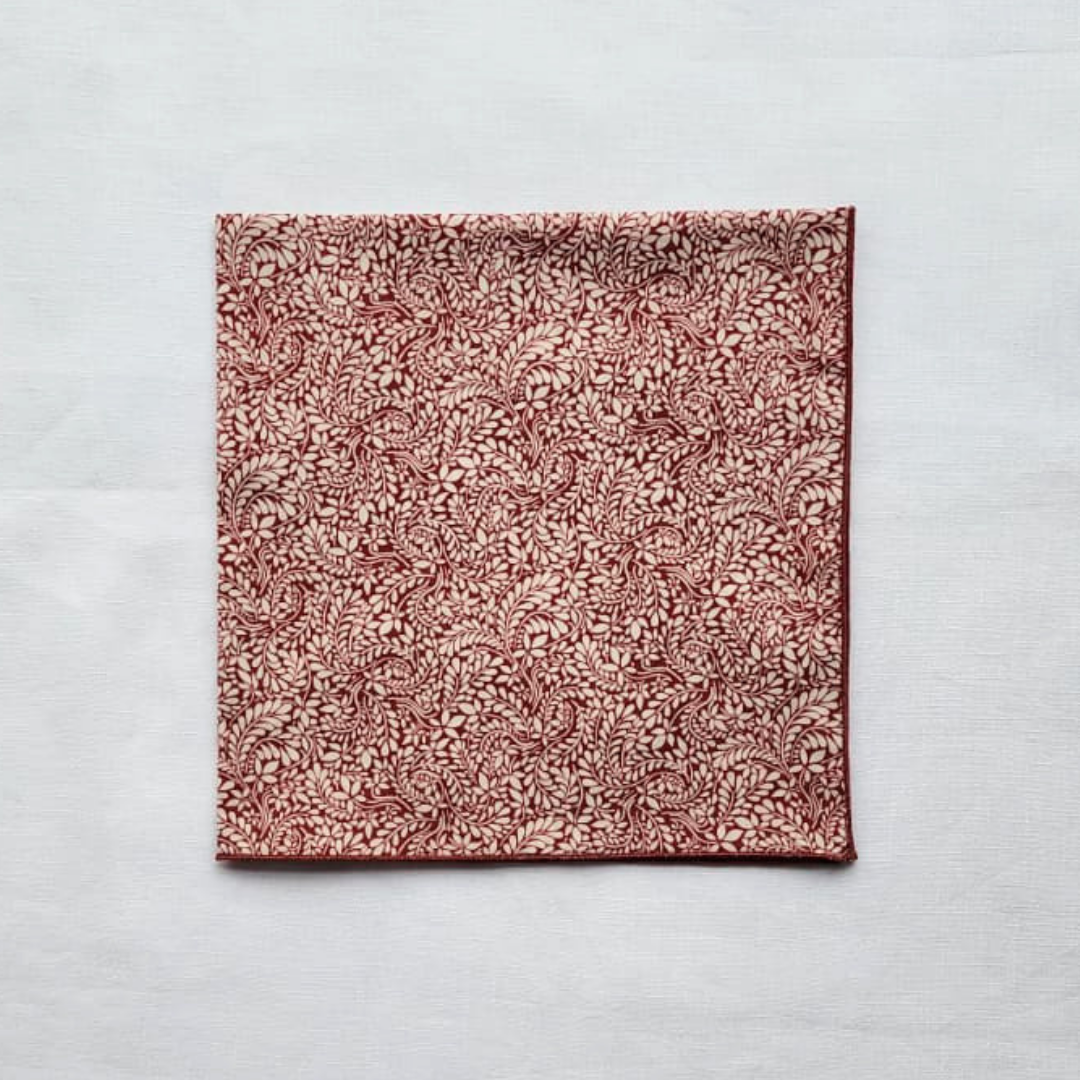 Little Acorn Mens Liberty Hanky 'Tom Daley' - Red