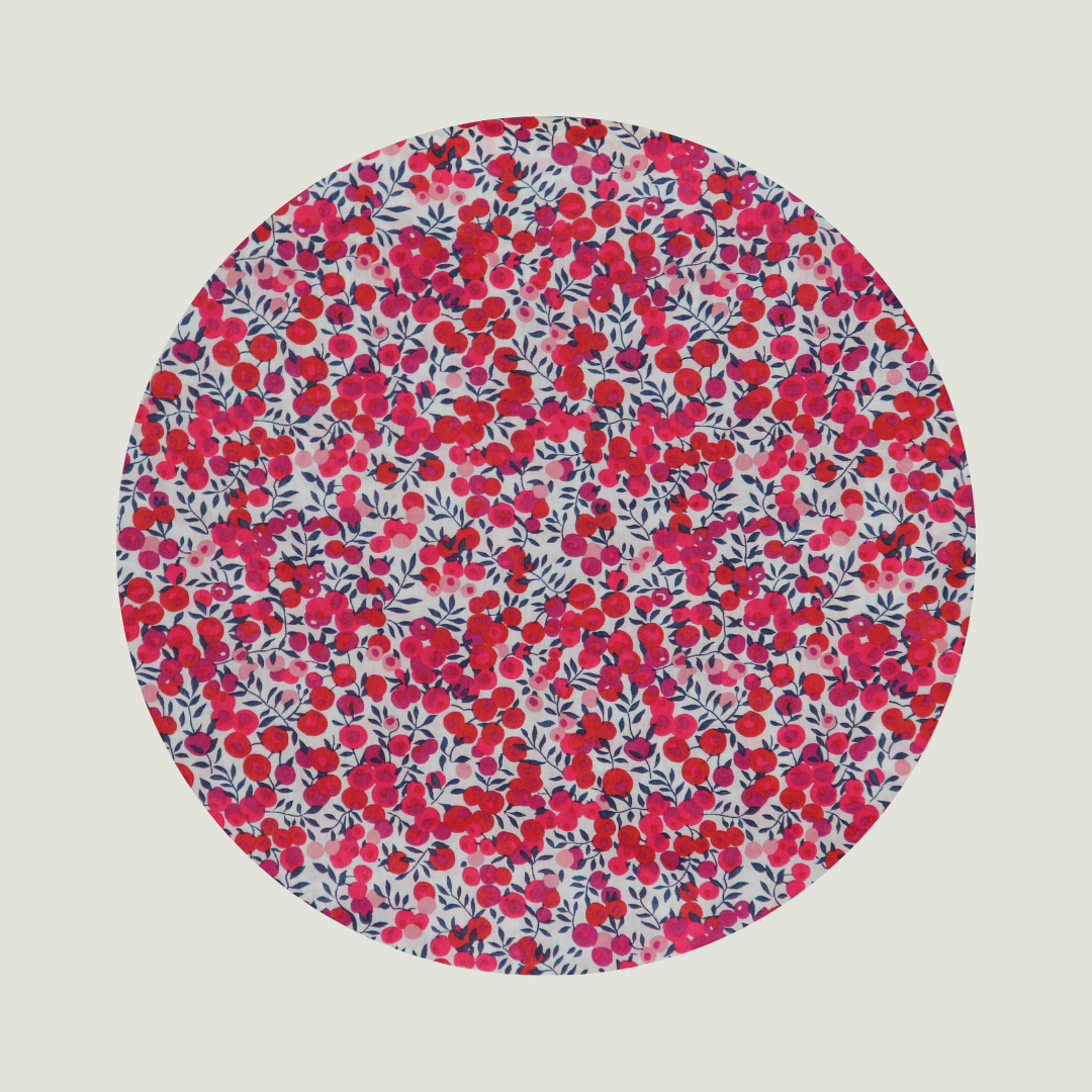 Little Acorn Liberty Bib 'Wiltshire' - Hot Pink