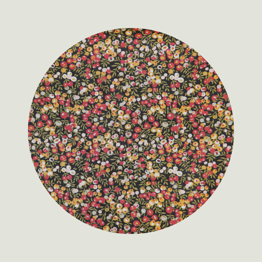 Little Acorn Liberty Bib 'Wiltshire' - Rust/Olive