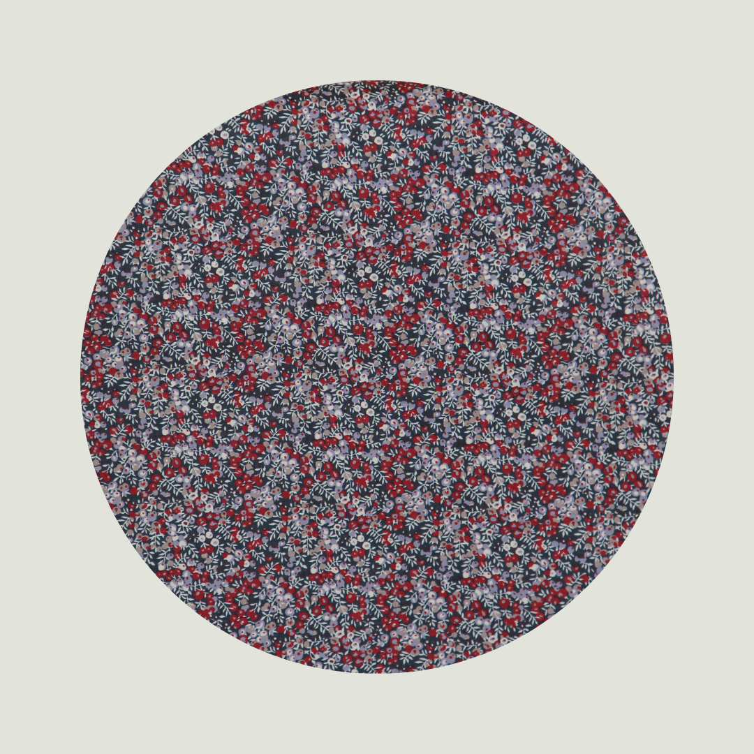 Little Acorn Liberty Bib 'Wimslow Berry' - Navy