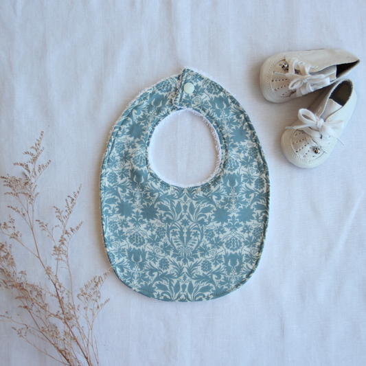 Little Acorn Liberty Bib 'Mortimer Silhouette' - Blue