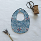 Little Acorn Liberty Bib 'Strawberry Thief' - Blue