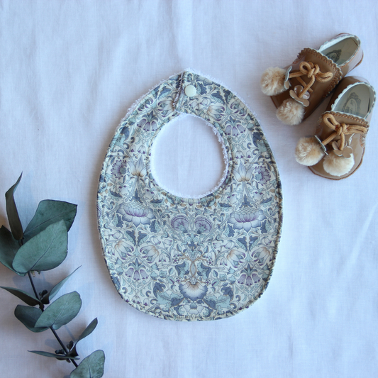 Little Acorn Liberty Bib 'Lodden' - Smokey Blue