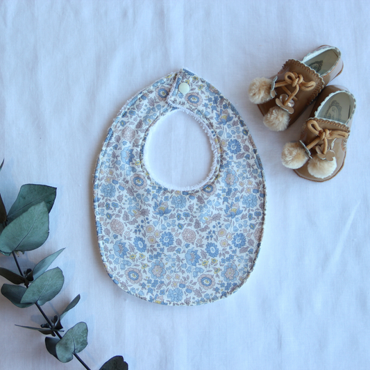 Little Acorn Liberty Bib 'Danjo' - Light Blue