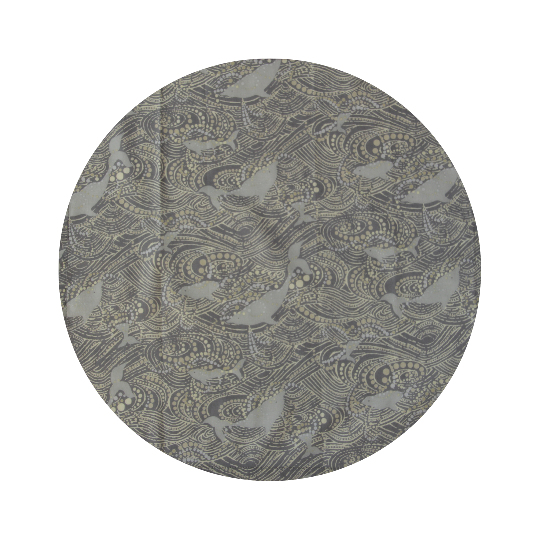 Little Acorn Mens Liberty Hanky 'Laras Dolphin' - Grey