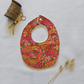 Little Acorn Liberty Bib 'Garden Wonderland' - Orange