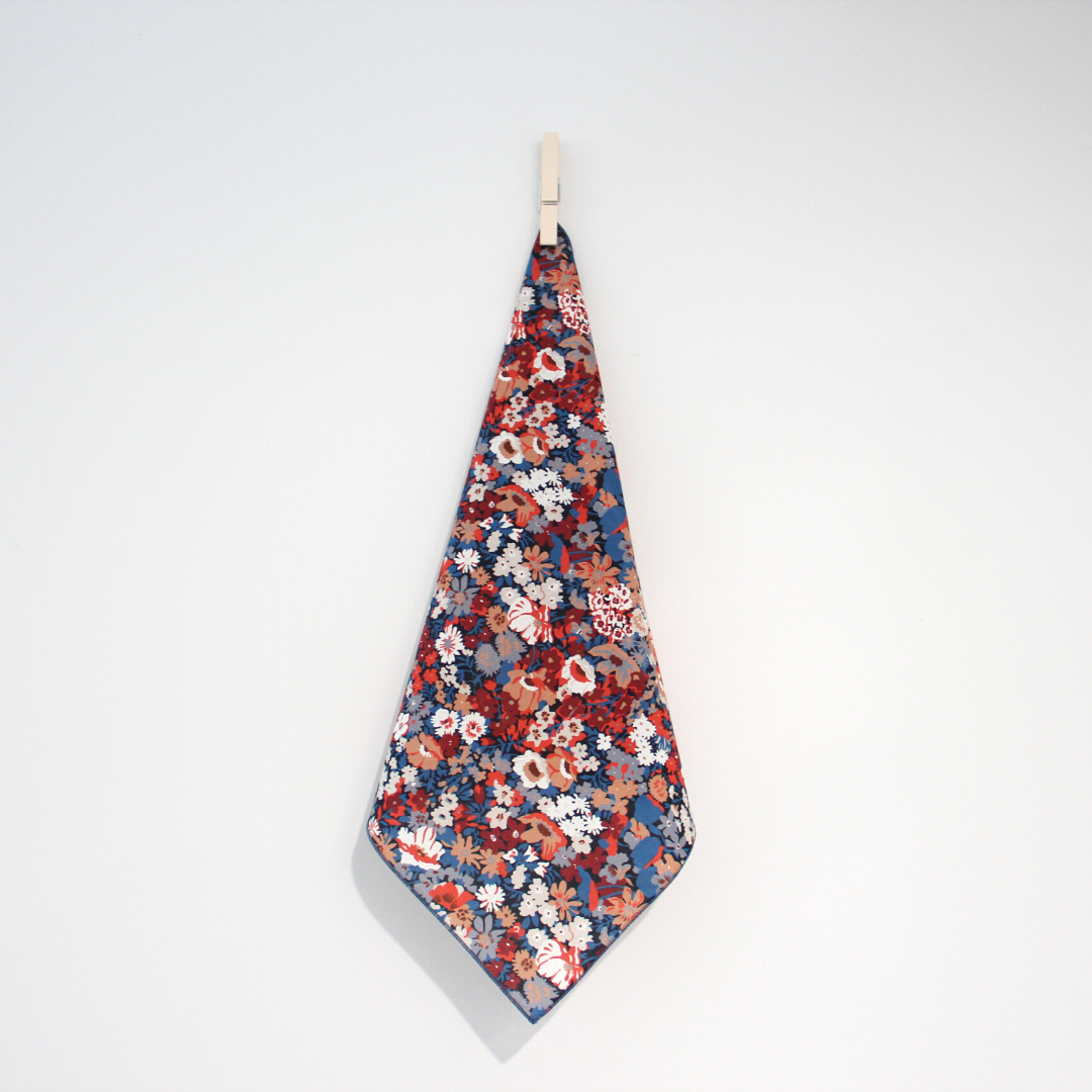 Little Acorn Womens Liberty Hanky 'Thorpe' - Navy/Rust